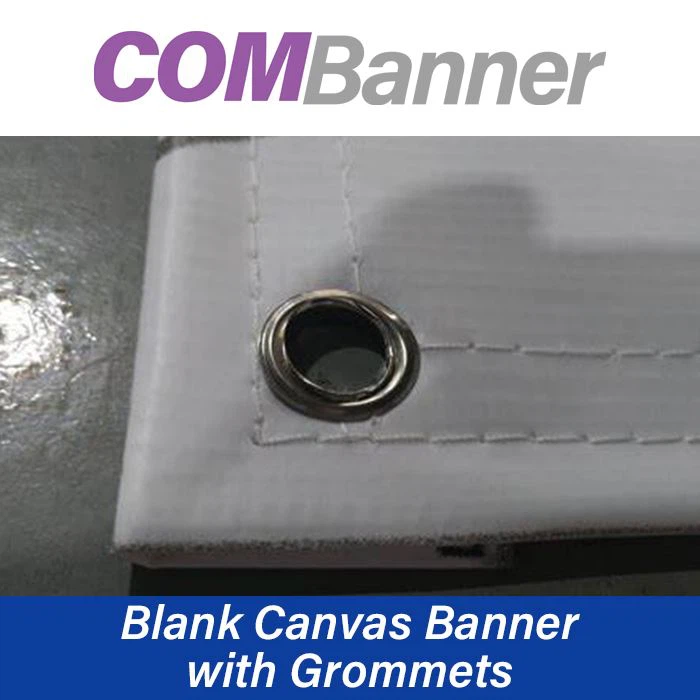 Празен платнен банер с втулки